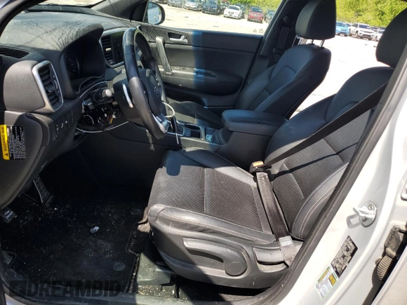 2020 Kia Sportage S with VIN KNDP6CACXL7640316, listed as a Copart auction lot 51828654 with 51,625 mi miles and Salvage Title. Bid and sale history available at carsss.com. Image 7.