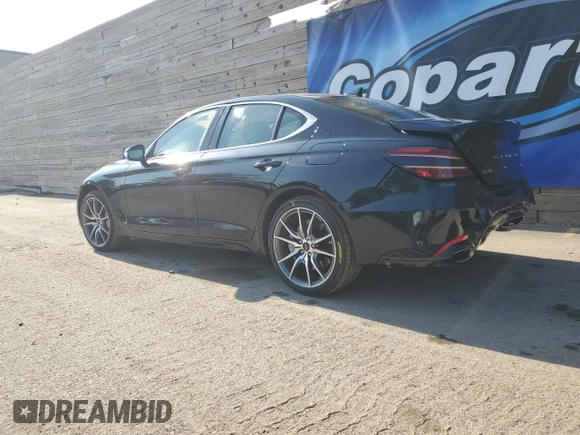 2024 Genesis G70 2.5T with VIN KMTG34SC4RU143352, listed as a Copart auction lot 56943305 with 20,316 mi miles and Clean title. Bid and sale history available at DreamBid. Image 2.