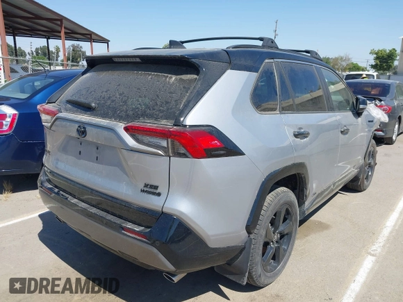 2021 Toyota RAV4 Hybrid XSE with VIN 4T3E6RFV6MU040399, listed as a IAAI auction lot 42020866 with 46,593 mi miles and . Bid and sale history available at DreamBid. Image 4.