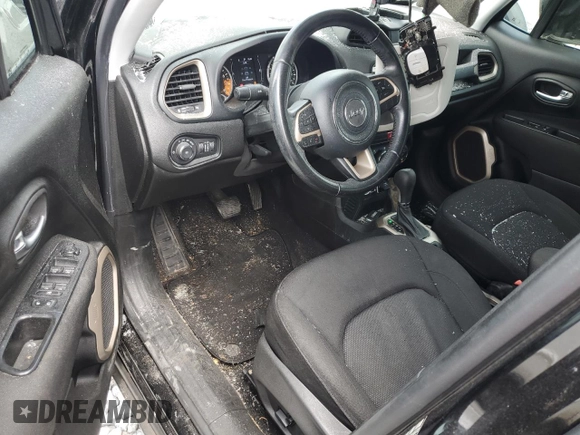 2017 Jeep Renegade Altitude z VIN ZACCJABB1HPF76944, wystawiony jako Copart lot #55154615 z przebiegiem 106 292 mil mil oraz Szkoda całkowita • Salvage title. Historia ofert i sprzedaży dostępna na DreamBid. Obrazek 8.
