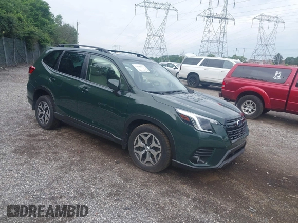 2023 Subaru Forester Premium with VIN JF2SKADC2PH502924, listed as a IAAI auction lot 42688556 with 39,306 mi miles and . Bid and sale history available at DreamBid. Image 1.