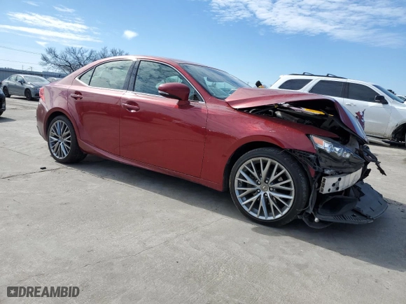 2015 Lexus IS 250 with VIN JTHCF1D26F5021510, listed as a Copart auction lot 46056745 with 0 miles and Salvage Title. Bid and sale history available at carsss.com. Image 4.