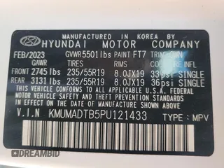 2023 Genesis GV70 2.5T с VIN KMUMADTB5PU121433, выставлен на аукционе Copart как лот 54275035 с пробегом 15 038 миль миль и Списание • Salvage title. История ставок и продаж доступна на DreamBid. Изображение 14.