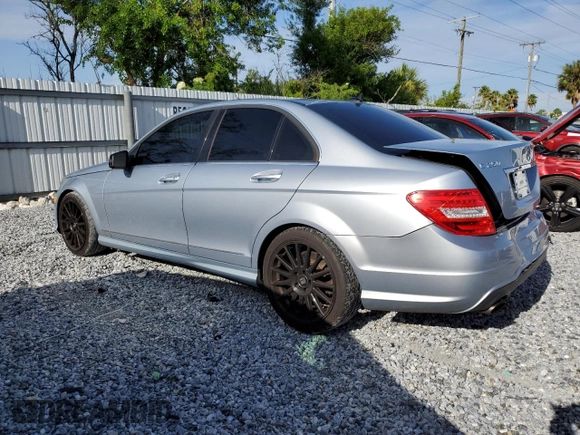 2014 Mercedes-Benz C 250 Sport with VIN WDDGF4HB8EA955064, listed as a Copart auction lot 63184135 with 104,735 mi miles and Salvage title. Bid and sale history available at DreamBid. Image 2.