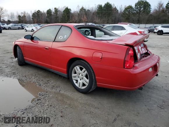 2006 Chevrolet Monte Carlo LT 3.9L with VIN 2G1WK161469240508, listed as a Copart auction lot 84464814 with 176,439 mi miles and Salvage title. Bid and sale history available at DreamBid. Image 2.