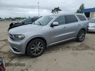 2014 Dodge Durango SXT z VIN 1C4RDJAG6EC446365, wystawiony jako Copart lot #58497715 z przebiegiem 127 402 mil mil oraz Czysty tytuł • Clean title. Historia ofert i sprzedaży dostępna na DreamBid. Obrazek 1.
