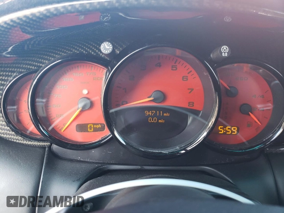 2001 Porsche 911 Carrera S with VIN WP0AB29911S686177, listed as a Copart auction lot 43823435 with 94,711 mi miles and Salvage Title. Bid and sale history available at carsss.com. Image 9.