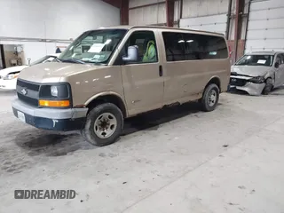 2005 Chevrolet Express Passenger with VIN 1GAHG35U651173253, listed as a IAAI auction lot 41966197 with 368,386 mi miles and . Bid and sale history available at DreamBid. Image 2.