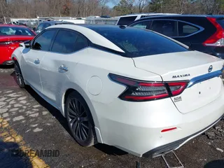 2020 Nissan Maxima Platinum with VIN 1N4AA6FV1LC381227, listed as a IAAI auction lot 41274787 with 85,788 mi miles and . Bid and sale history available at DreamBid. Image 3.