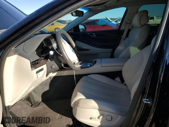 2021 Genesis G80 2.5T with VIN KMTGB4SC9MU046689, listed as a Copart auction lot 87193614 with 41,508 mi miles and Salvage Title. Bid and sale history available at DreamBid. Image 7.