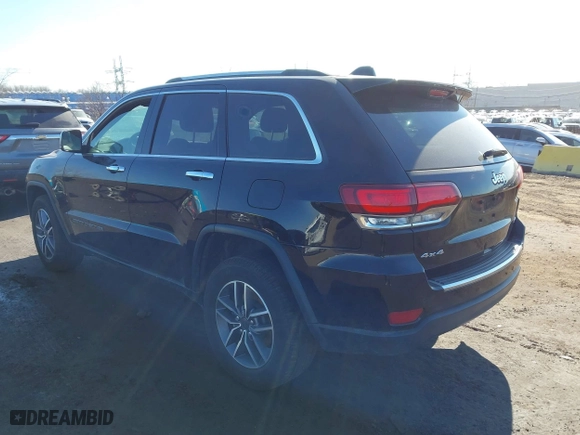 2021 Jeep Grand Cherokee Limited with VIN 1C4RJFBG4MC504136, listed as a IAAI auction lot 41635725 with 50,734 mi miles. Bid and sale history available at carsss.com. Image 3.