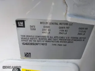 2010 Buick LaCrosse CXL with VIN 1G4GC5EG2AF174915, listed as a IAAI auction lot 41730984 with 180,914 mi miles. Bid and sale history available at carsss.com. Image 9.
