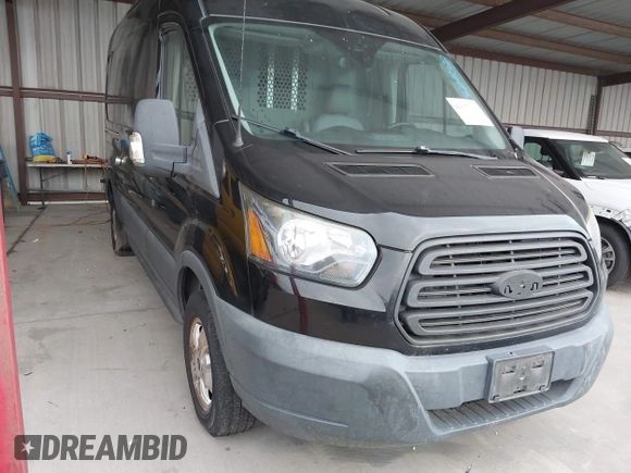 2017 Ford Transit with VIN 1FTYR2CM9HKB54645, listed as a IAAI auction lot 42077322 with 130,590 mi miles. Bid and sale history available at carsss.com. Image 1.