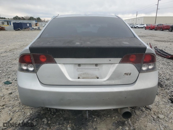 2007 Honda Civic Si with VIN 2HGFA55597H716444, listed as a Copart auction lot 47343325 with NaN miles and Salvage Title. Bid and sale history available at carsss.com. Image 6.