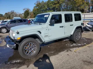 2024 Jeep Wrangler Sahara with VIN 1C4PJXEN1RW133904, listed as a Copart auction lot 87062464 with 34,594 mi miles and Salvage Title. Bid and sale history available at carsss.com. Image 1.