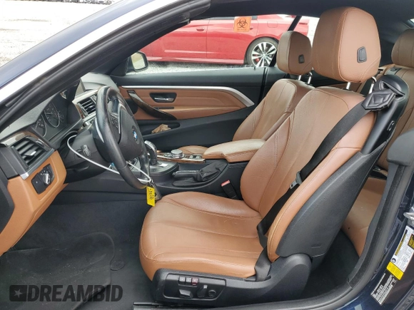 2015 BMW 4 Series 428i with VIN WBA3V7C51F5A24110, listed as a Copart auction lot 44643575 with 77,423 mi miles and Salvage Title. Bid and sale history available at carsss.com. Image 7.