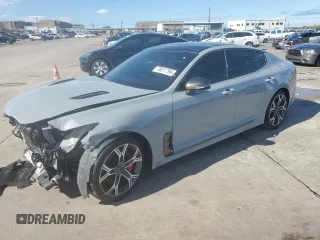2019 Kia Stinger GT1 with VIN KNAE45LC1K6045278, listed as a Copart auction lot 78617794 with Not Provided miles and Salvage Title. Bid and sale history available at carsss.com. Image 1.