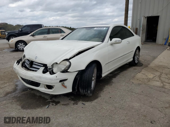 2009 Mercedes-Benz CLK 350 with VIN WDBTJ56H79F270419, listed as a Copart auction lot 78485844 with 88,726 mi miles and Salvage Title. Bid and sale history available at DreamBid. Image 1.