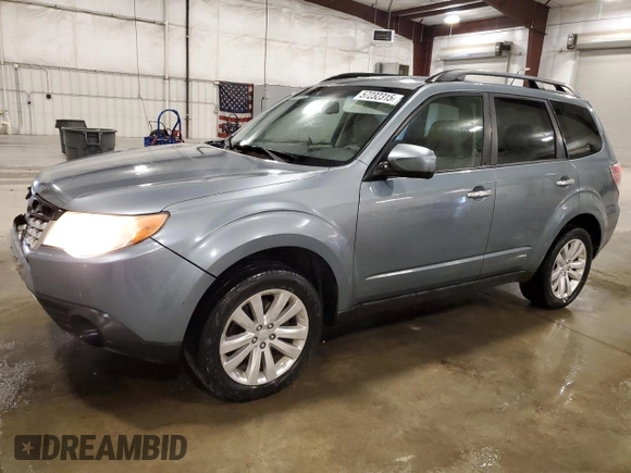 2013 Subaru Forester X Premium with VIN JF2SHADC0DH401097, listed as a Copart auction lot 57232315 with 154,336 mi miles and Salvage title. Bid and sale history available at DreamBid. Image 1.