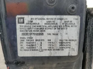 2005 Chevrolet Silverado 1500 LS z VIN 2GCEC13T751223320, wystawiony jako Copart lot #47771685 z przebiegiem Nie podano mil oraz Nie do naprawy • Non repairable. Historia ofert i sprzedaży dostępna na DreamBid. Obrazek 12.