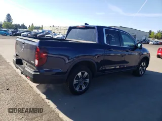 2017 Honda Ridgeline RTL-T with VIN 5FPYK3F63HB008494, listed as a Copart auction lot 55640195 with 91,131 mi miles and Salvage title. Bid and sale history available at DreamBid. Image 3.