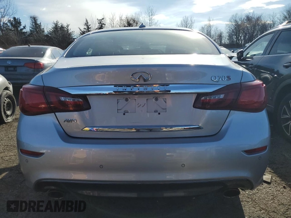 2017 Infiniti M37 with VIN JN1BY1AR4HM770438, listed as a Copart auction lot 87245434 with 91,793 mi miles and Salvage Title. Bid and sale history available at carsss.com. Image 6.