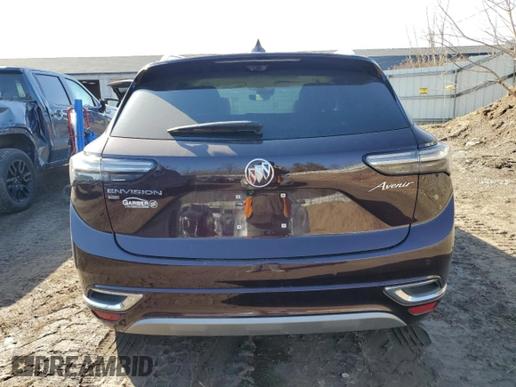 2023 Buick Envision Avenir with VIN LRBFZSR43PD159517, listed as a Copart auction lot 48395555 with 16,994 mi miles and Clean Title. Bid and sale history available at carsss.com. Image 6.