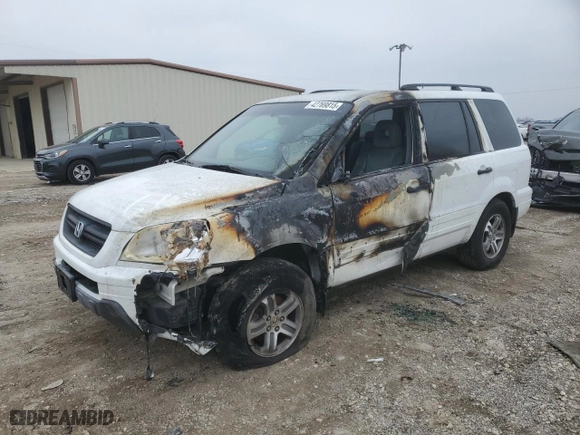2004 Honda Pilot EX with VIN 2HKYF18634H539236, listed as a Copart auction lot 42769815 with 0 mi miles and Salvage Title. Bid and sale history available at carsss.com. Image 1.