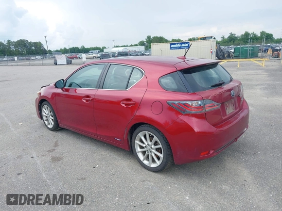2011 Lexus CT 200h z VIN JTHKD5BH6B2027223, wystawiony jako IAAI lot #42198313 z przebiegiem 161 728 mil mil oraz . Historia ofert i sprzedaży dostępna na DreamBid. Obrazek 3.