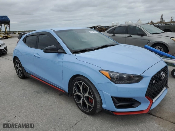 2019 Hyundai Veloster N with VIN KMHT36AHXKU002759, listed as a Copart auction lot 71828823 with 30,778 mi miles. Bid and sale history available at carsss.com. Image 4.