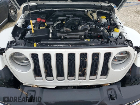 2018 Jeep Wrangler Unlimited Sahara with VIN 1C4HJXEG4JW149315, listed as a Copart auction lot 77314714 with Not provided miles and Salvage title. Bid and sale history available at DreamBid. Image 12.