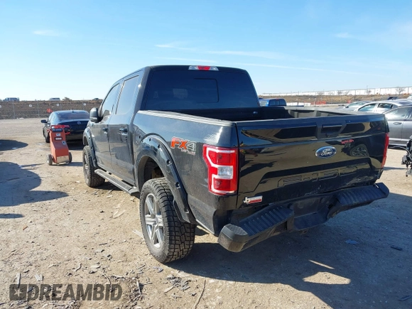 2018 Ford F-150 XL with VIN 1FTEW1E54JKF34266, listed as a IAAI auction lot 41582541 with 81,197 mi miles. Bid and sale history available at carsss.com. Image 3.
