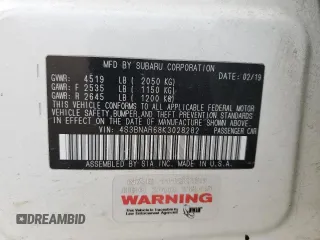 2019 Subaru Legacy Special Sports z VIN 4S3BNAR68K3028282, wystawiony jako Copart lot #53445595 z przebiegiem 109 842 mil mil oraz Szkoda całkowita • Salvage title. Historia ofert i sprzedaży dostępna na DreamBid. Obrazek 14.
