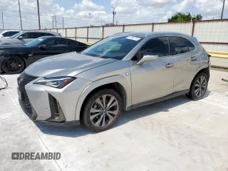 2022 Lexus UX 250h F Sport z VIN JTHR9JBH1N2057419, wystawiony jako Copart lot #61190715 z przebiegiem 60 401 mil mil oraz Szkoda całkowita • Salvage title. Historia ofert i sprzedaży dostępna na DreamBid. Obrazek 1.