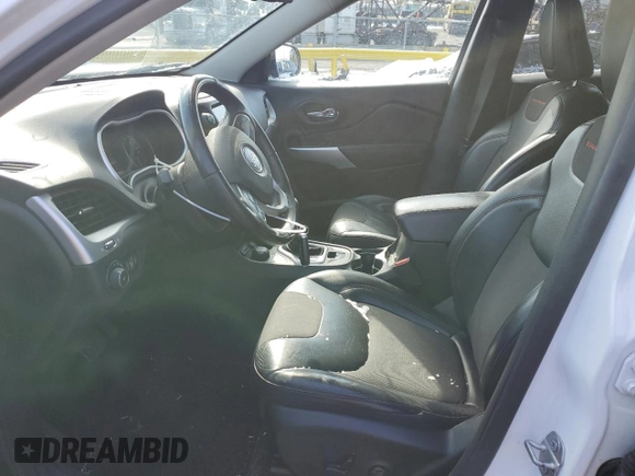 2018 Jeep Cherokee Trailhawk with VIN 1C4PJMBB6JD545342, listed as a Copart auction lot 46118275 with 76,221 mi miles and Salvage title. Bid and sale history available at DreamBid. Image 7.