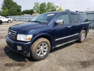 2007 Infiniti QX56 z VIN 5N3AA08C87N806622, wystawiony jako Copart lot #57411845 z przebiegiem 218 557 mil mil oraz Tytuł czysty. Historia ofert i sprzedaży dostępna na DreamBid. Obrazek 1.