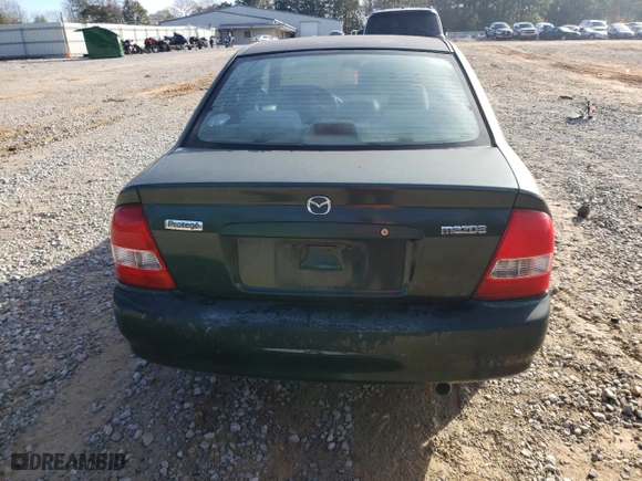 2000 Mazda Protege DX with VIN JM1BJ2224Y0250062, listed as a Copart auction lot 43661005 with 0 mi miles and Salvage Title. Bid and sale history available at carsss.com. Image 6.