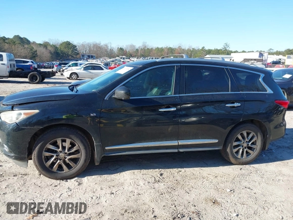 2015 Infiniti QX60 with VIN 5N1AL0MN2FC509527, listed as a IAAI auction lot 41167418 with 169,304 mi miles and . Bid and sale history available at DreamBid. Image 14.