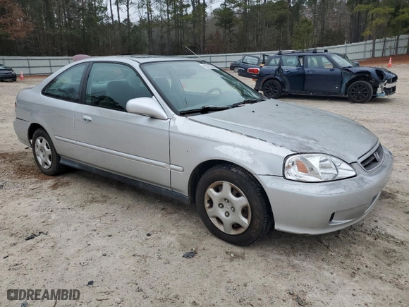 2000 Honda Civic EX with VIN 1HGEJ8143YL123791, listed as a Copart auction lot 85767564 with 236,456 mi miles and Clean Title. Bid and sale history available at carsss.com. Image 4.