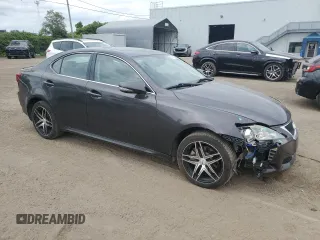 2009 Lexus IS 250 with VIN JTHCK262195028304, listed as a Copart auction lot 61438245 with 152,572 mi miles and Salvage title. Bid and sale history available at DreamBid. Image 4.