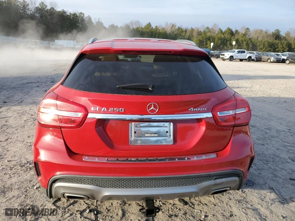 2015 Mercedes-Benz GLA-Class GLA 250 with VIN WDCTG4GB2FJ073505, listed as a Copart auction lot 87386204 with 155,872 mi miles and Salvage Title. Bid and sale history available at carsss.com. Image 6.