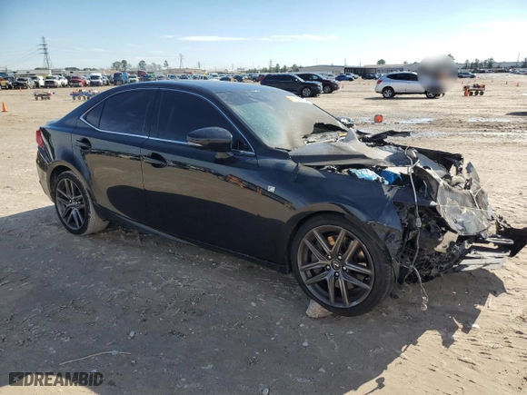 2015 Lexus IS 350 with VIN JTHBE1D25F5022016, listed as a Copart auction lot 89196115 with 0 mi miles and Salvage Title. Bid and sale history available at carsss.com. Image 4.