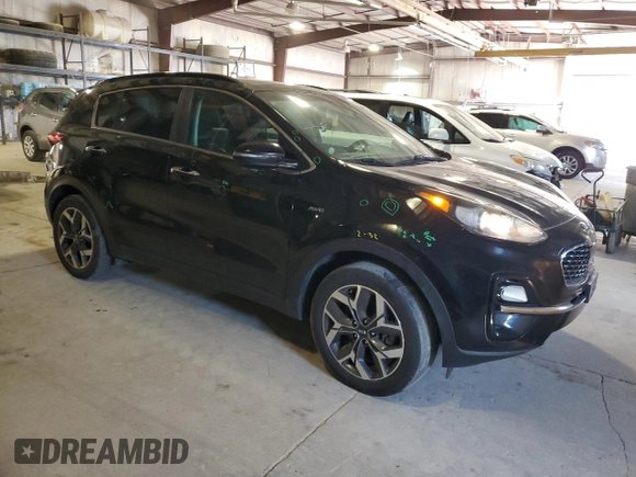 2020 Kia Sportage EX with VIN KNDPNCAC7L7631897, listed as a Copart auction lot 55474655 with 114,403 mi miles and Salvage title. Bid and sale history available at DreamBid. Image 4.