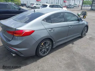 2018 Hyundai Elantra Sport with VIN KMHD04LB0JU597002, listed as a IAAI auction lot 41983087 with 95,583 mi miles. Bid and sale history available at carsss.com. Image 4.