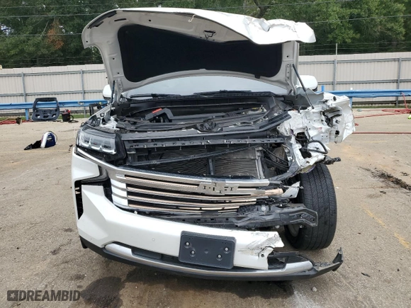 2021 Chevrolet Tahoe High Country with VIN 1GNSKTKLXMR264606, listed as a Copart auction lot 70308544 with 0 mi miles and Salvage Title. Bid and sale history available at carsss.com. Image 5.