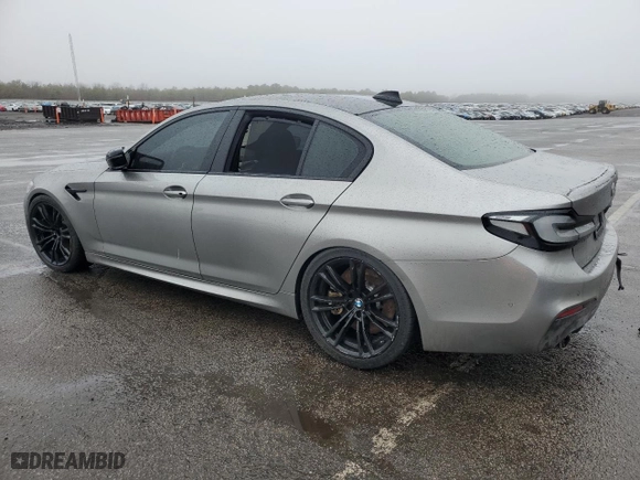 2020 BMW M5 Competition with VIN WBSJF0C08LB448874, listed as a Copart auction lot 48020635 with 0 mi miles and Salvage Title. Bid and sale history available at carsss.com. Image 2.