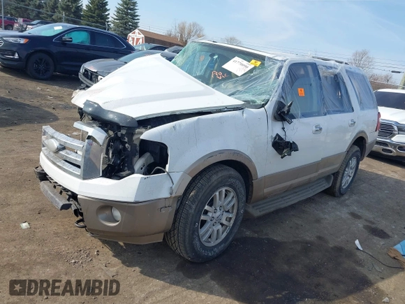 2014 Ford Expedition King Ranch z VIN 1FMJU1J51EEF14986, wystawiony jako IAAI lot #41770090 z przebiegiem Nie podano mil oraz . Historia ofert i sprzedaży dostępna na DreamBid. Obrazek 2.