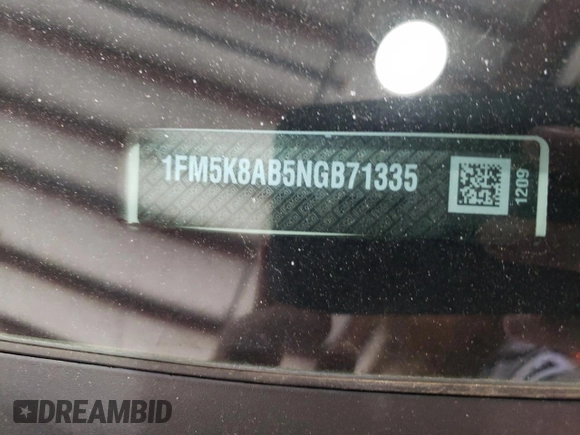 2022 Ford Police Interceptor Utility z VIN 1FM5K8AB5NGB71335, wystawiony jako Copart lot #64395794 z przebiegiem Nie podano mil oraz Szkody całkowita. Historia ofert i sprzedaży dostępna na DreamBid. Obrazek 13.