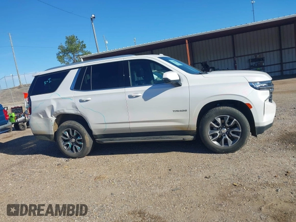 2023 Chevrolet Tahoe LT with VIN 1GNSKNKD0PR356526, listed as a IAAI auction lot 41730943 with 23,315 mi miles and . Bid and sale history available at DreamBid. Image 13.