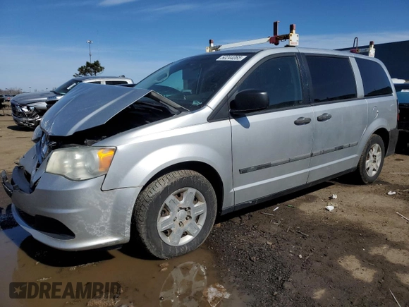 2011 Dodge Grand Caravan Cargo with VIN 2D4RN1AG5BR725941, listed as a Copart auction lot 50244065 with 57,831 mi miles and Salvage Title. Bid and sale history available at carsss.com. Image 1.